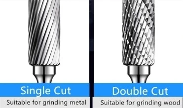 Micro Grain Solid Carbide Double Single Cut Rotary File