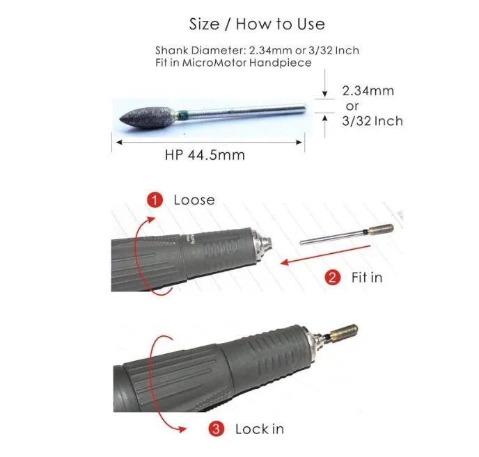 D050c (ISO 807 104 001 534 050) HP Coarse Dental Laboratory Tools Dental Sintered Instruments